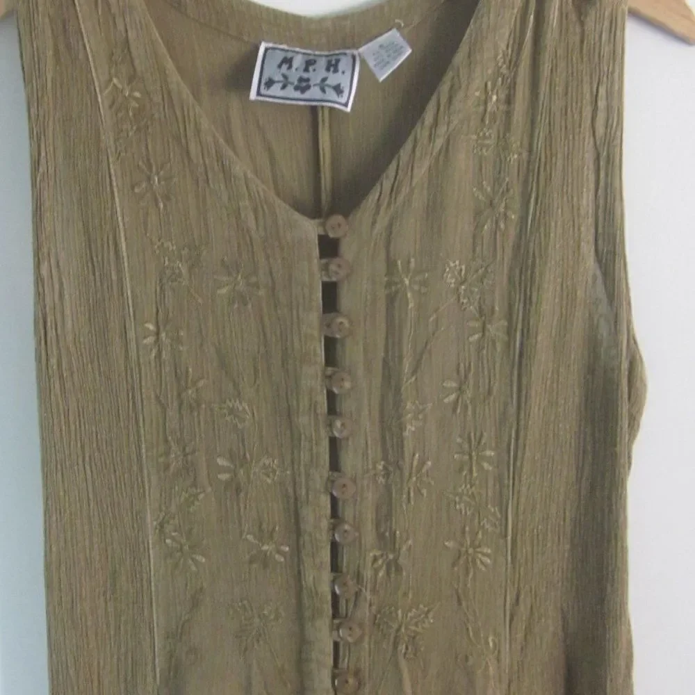 Vintage 1980's Maxi Boho Festival Dress from  M.P.H. Womens Size S  36" Bust - Picture 3 of 12